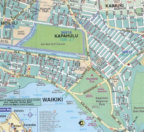 Printable Map Of Waikiki
